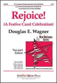 Rejoice! Two-Part choral sheet music cover Thumbnail